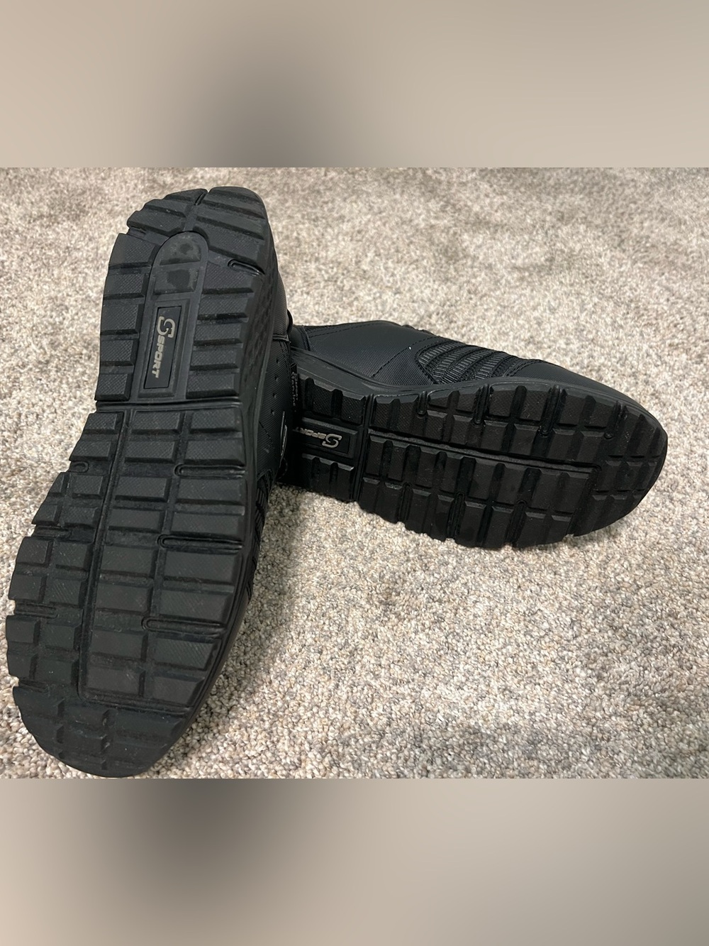 Skechers Sport Men's Black Hands Free Step-in Walking Shoes - Picture 3 of 4
